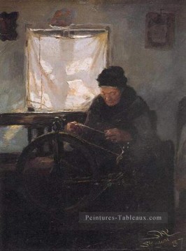  1887 Art - Anciana en la rueca 1887 Peder Severin Kroyer